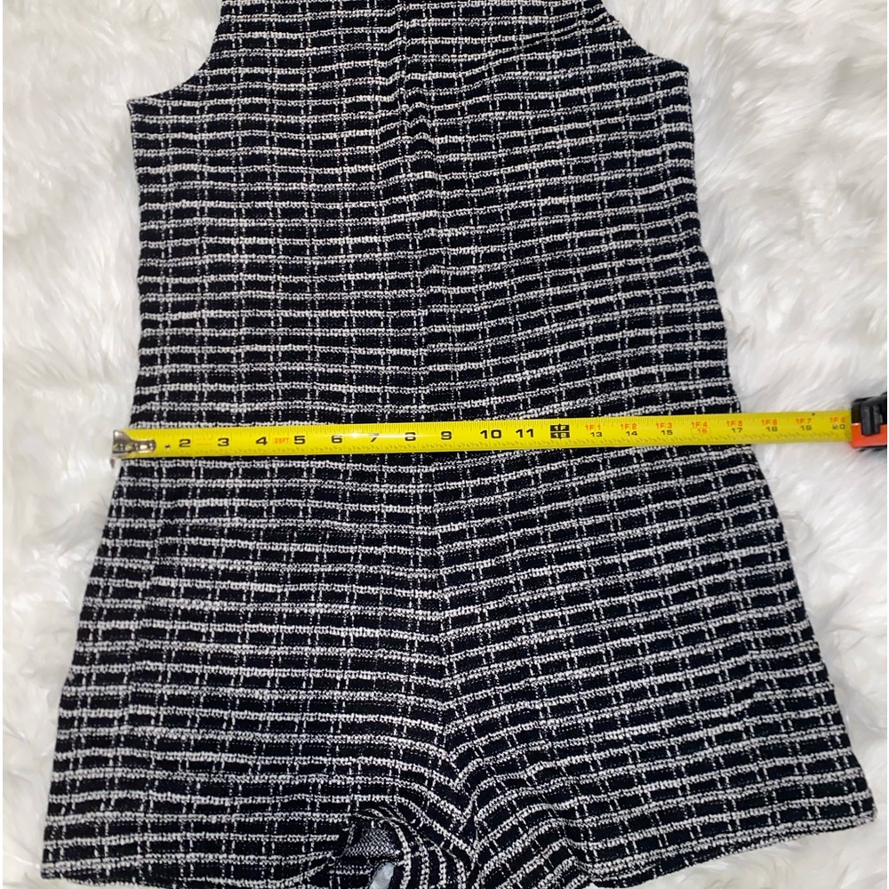 NWT Mango short tweed romper with front pockets Size S CB131 - Picture 14 of 14